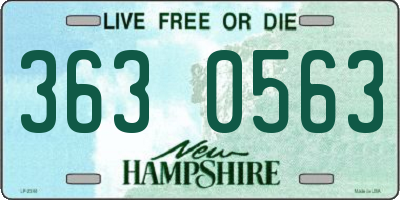 NH license plate 3630563