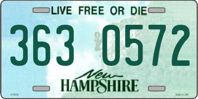 NH license plate 3630572