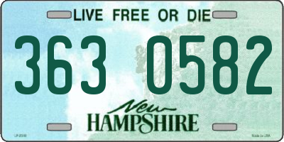 NH license plate 3630582