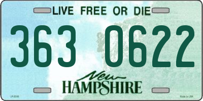 NH license plate 3630622