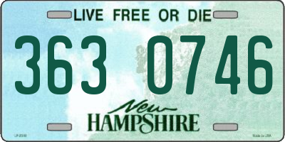 NH license plate 3630746