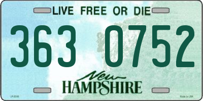 NH license plate 3630752