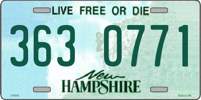 NH license plate 3630771