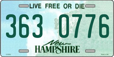 NH license plate 3630776