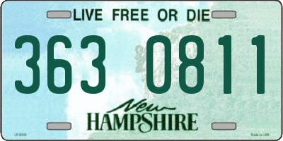 NH license plate 3630811