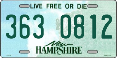 NH license plate 3630812
