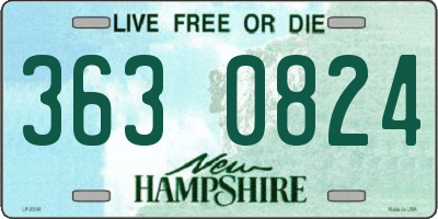 NH license plate 3630824