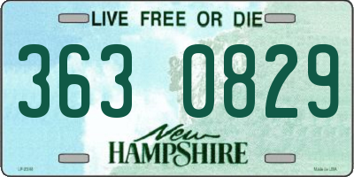 NH license plate 3630829