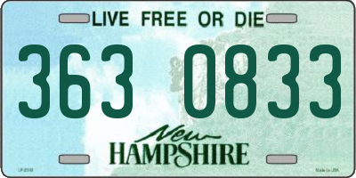 NH license plate 3630833