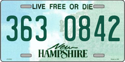NH license plate 3630842