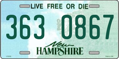 NH license plate 3630867