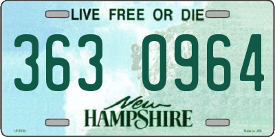 NH license plate 3630964