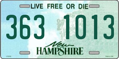 NH license plate 3631013