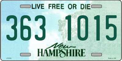 NH license plate 3631015