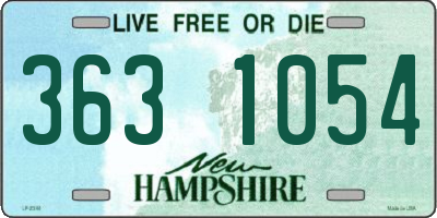 NH license plate 3631054