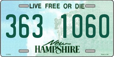 NH license plate 3631060