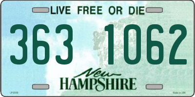 NH license plate 3631062