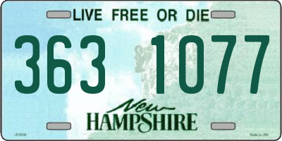 NH license plate 3631077