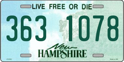 NH license plate 3631078