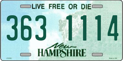 NH license plate 3631114