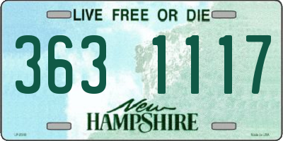 NH license plate 3631117