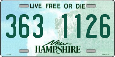 NH license plate 3631126