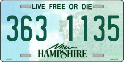 NH license plate 3631135