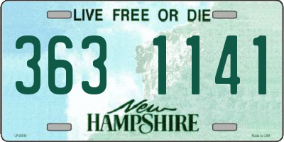 NH license plate 3631141