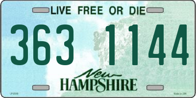 NH license plate 3631144