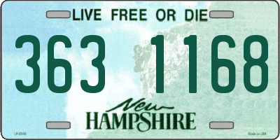 NH license plate 3631168