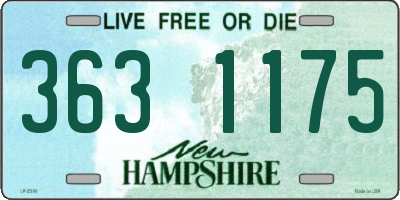 NH license plate 3631175