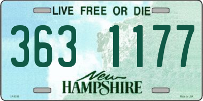 NH license plate 3631177
