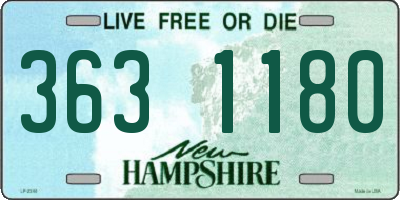 NH license plate 3631180