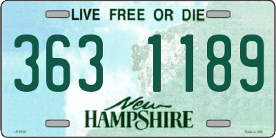 NH license plate 3631189