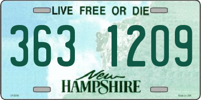 NH license plate 3631209