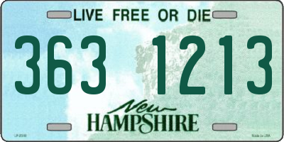 NH license plate 3631213