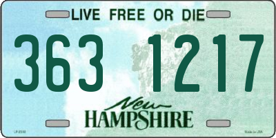 NH license plate 3631217