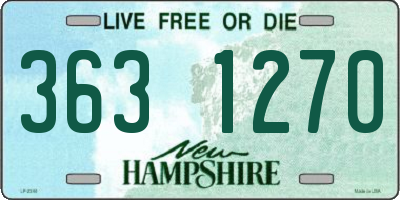 NH license plate 3631270
