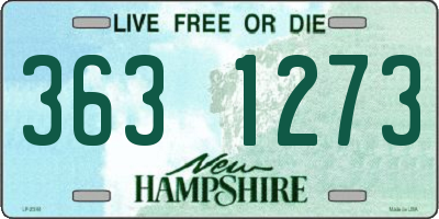 NH license plate 3631273