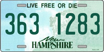 NH license plate 3631283