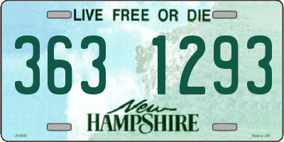 NH license plate 3631293
