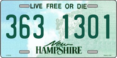 NH license plate 3631301