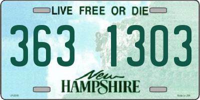 NH license plate 3631303