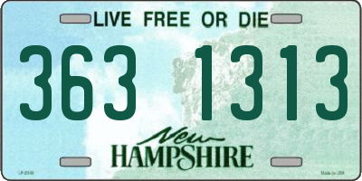 NH license plate 3631313