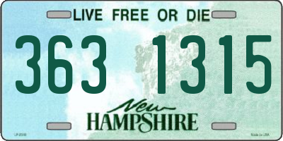 NH license plate 3631315