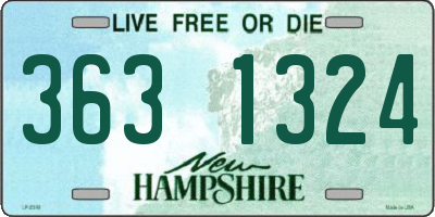 NH license plate 3631324