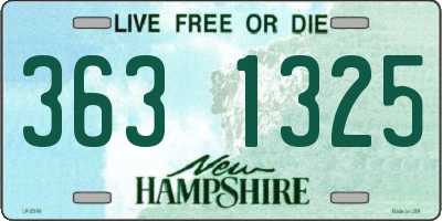 NH license plate 3631325