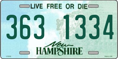 NH license plate 3631334