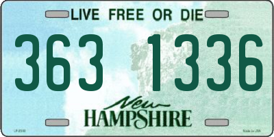 NH license plate 3631336