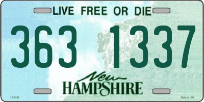 NH license plate 3631337